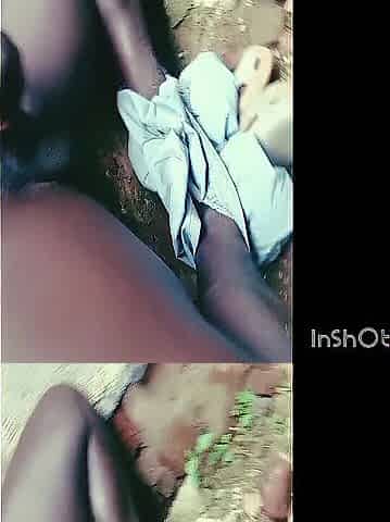 Real ebony ramrod out door massage