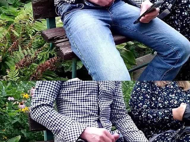 A breasty mother I'd like to fuck put on gloves and made me cum in the park
