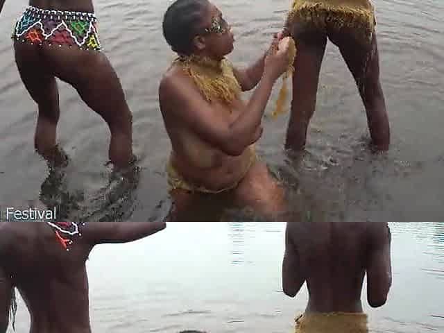 I encountered those tribal ladies during the time that documenting life along the Afro river