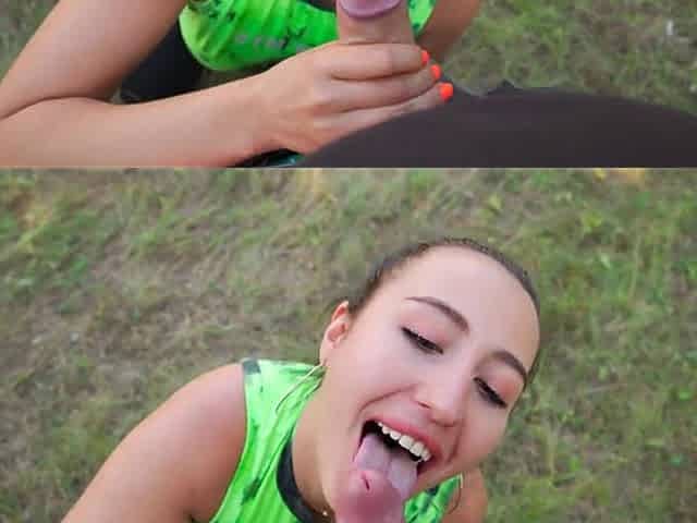 I Made My Fitness Trainer Suck My Fat Cock and Cum All Over Her Face