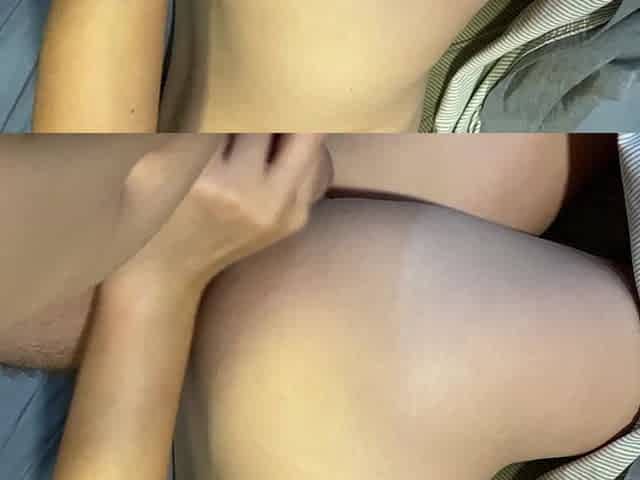 Stepbrother Without Further Words Lays Down in Bed with Stepsister and Fucks Her
