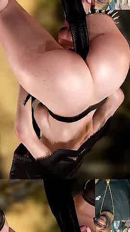 This Thicc Booty Creed Transgender Jerking Off And Bouncing On A BBC Vibrator