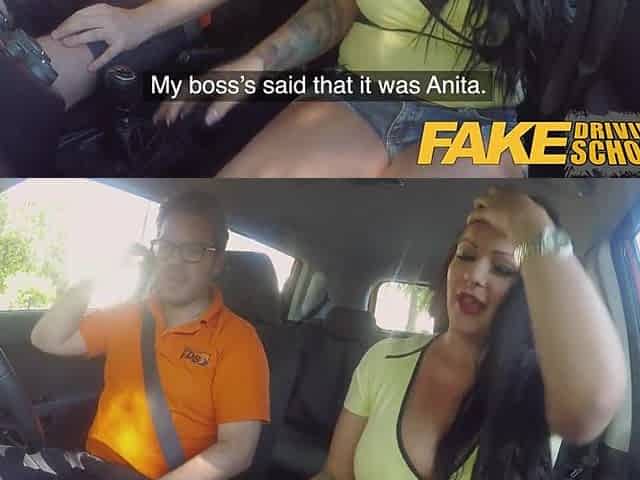 Fake Driving School Large boobed Hungarian creampied