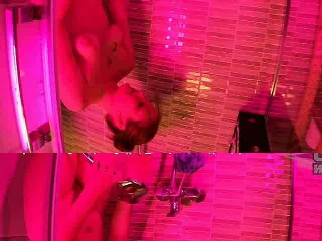 Mira's Erotic Pink Shower Masturbation Session