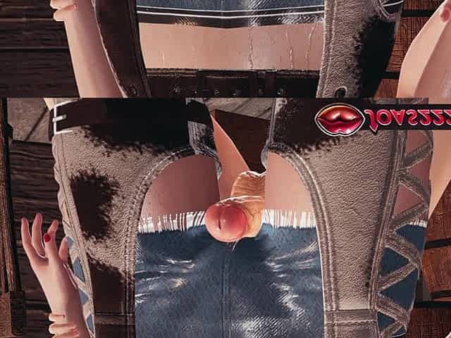 Hot Redhead Cowgirl Korryn Thighjob Fetish for Wet Pussy Intense Jumping on Big Dick with Her Shaking Big Tits