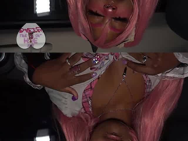 Krul plays with herself in public