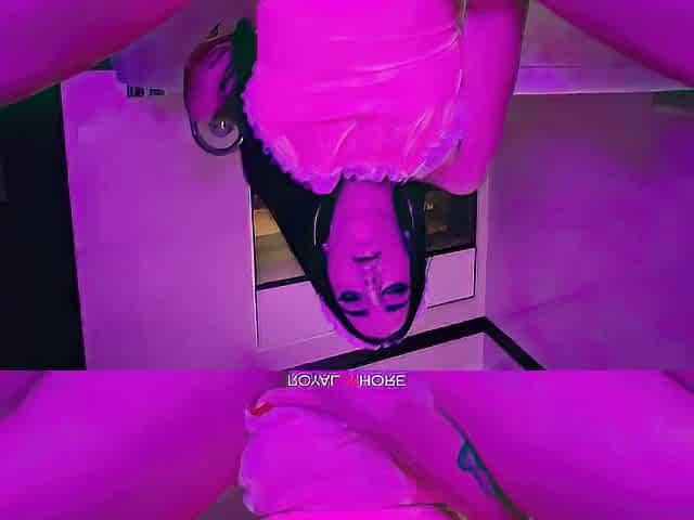 Luxury housewife Suzie Sparklez pees on the floor and wipes it with her tongue then sucks a large wang