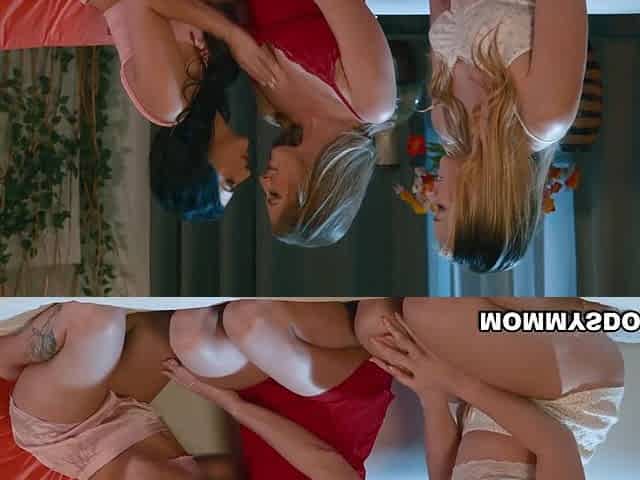Sneaky snuggles turn into a coquettish 3some orgy