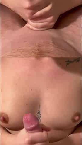 Groaning Tugjob With lotion and giant Spunk flow on my bazookas. Do u like Groaning?