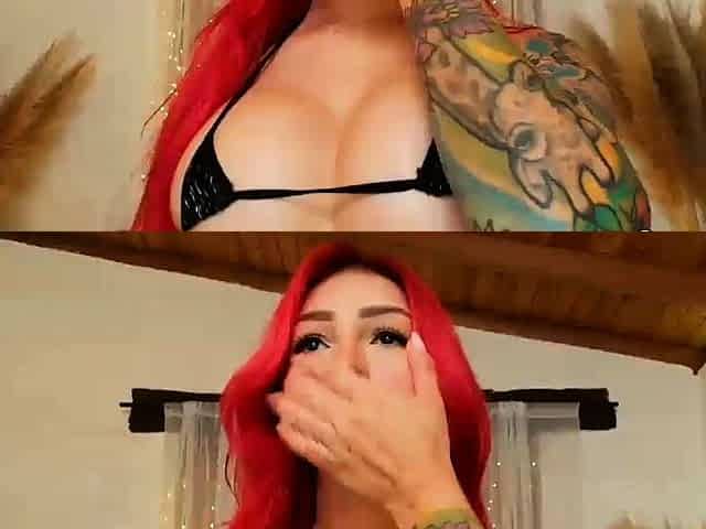 Hot Thick Redhead Makes Her Pussy Sticky Wet