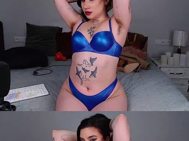 BUSHY ARMPITS SHINY UNDERWARE THICK BOOTY