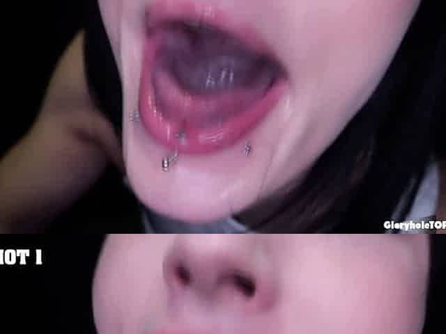 That's a big mouth full of cum!