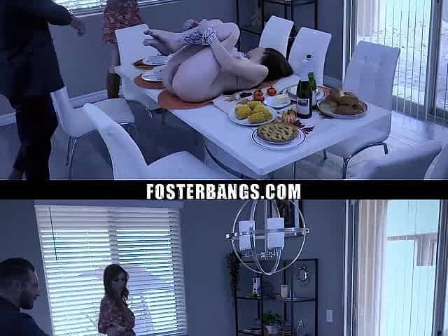 Orphan Teen Getting Drilled By Her Foster Parents - Aria Carson and Lauren Phillips
