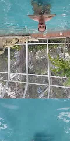 Naked Pool Swimming
