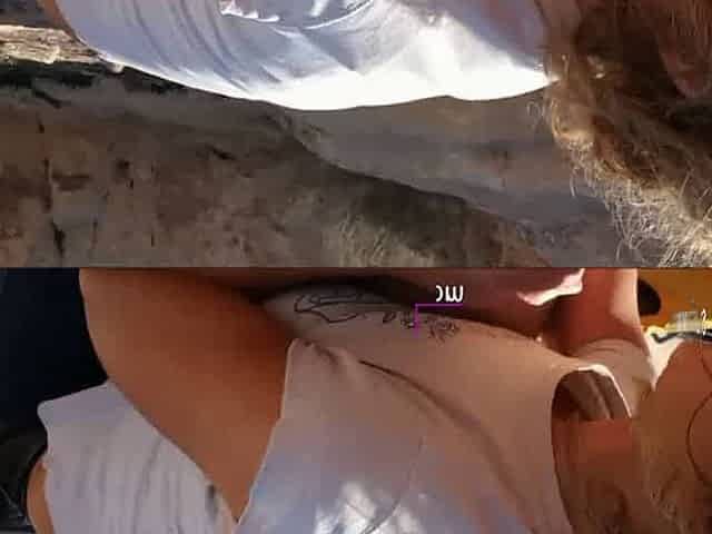 Public Blowjob in Petra - Amateur Babe Swallows Cum
