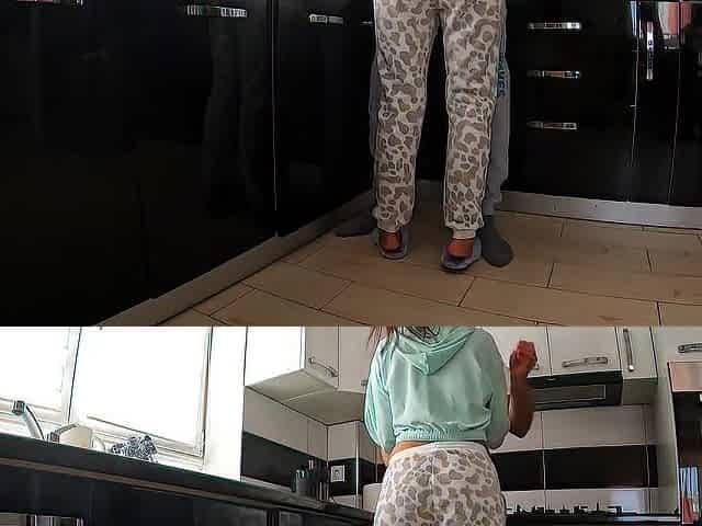 Roommate Couldnt Resist And Seduced Me While I Was Cleaning Kitchen