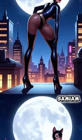A night in Gotham with Catwoman generated