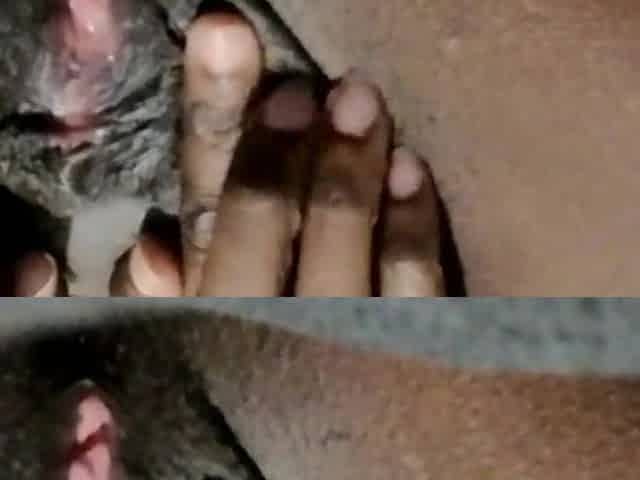 Black close up vagina contraction climax