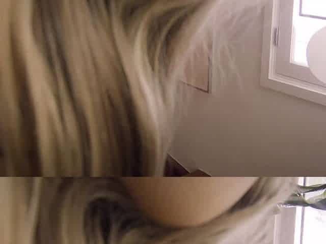 Curvy petite blonde MILF shows big boobs