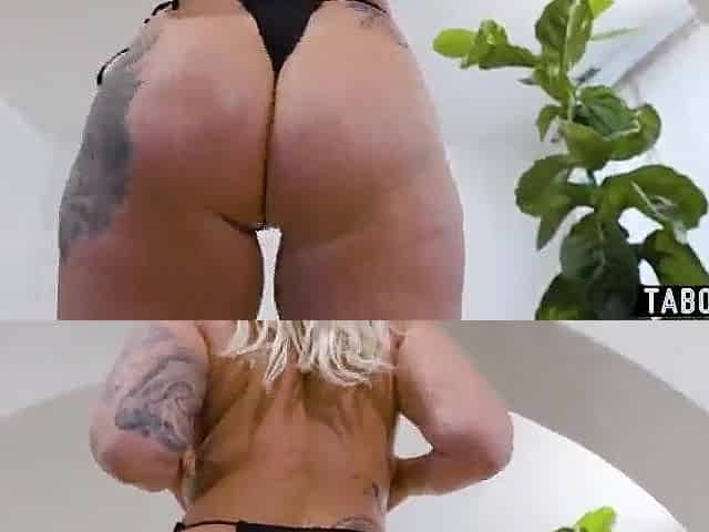 Large titties and round wet booty pornstar golden-haired coarse vagina pounding
