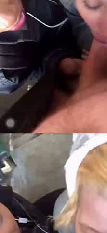 homeless interracial British crackheads shares cock in public