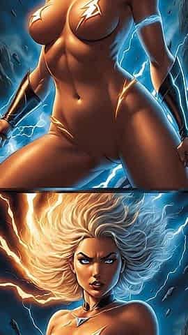 Nude Thunder Gale Electric Flare Slideshow