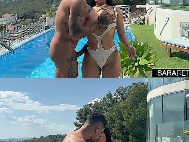 Oiled Butt And Coarse Sex In The Garden With Pornstar Sara Retali & Leo Santos