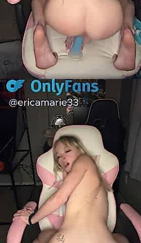 I can't stop riding my large sex-toy on my gaming chair