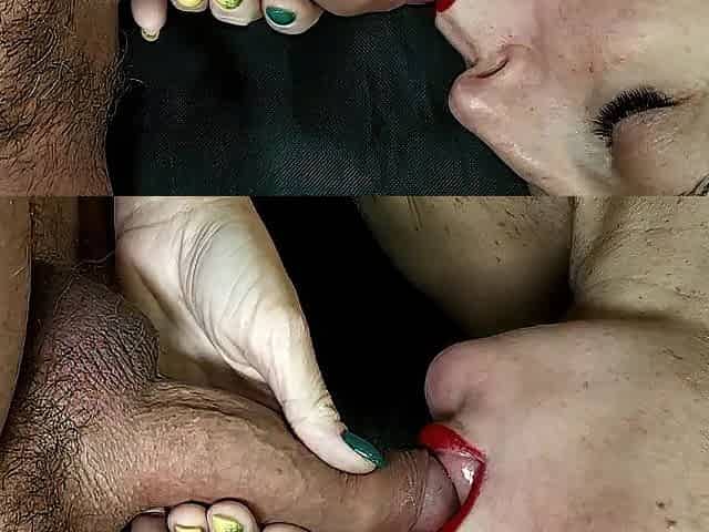 Marta SOFT SLOPPY FORESKIN BLOW JOB AND LICKING UP - horror
