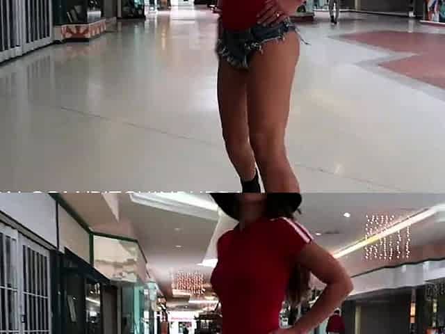 Busty amateur blonde banged in public outdoor