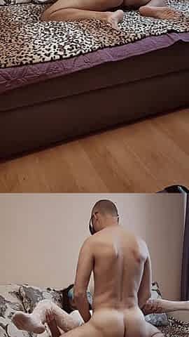 Sex with slim wife and ally