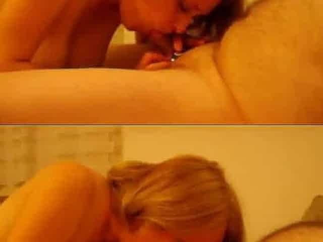 Deutsche rothaarige Amateur-Ehefrau gibt einen Blowjob