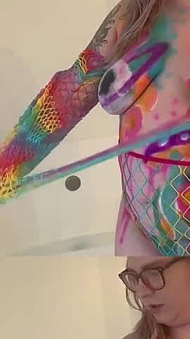 Savanna Star Double Shower Solo: Rave Fantasy Pussy Play & Toe Tease