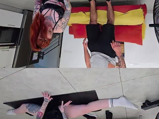 The Sports Teacher Stretched and Drilled Me All Over the Place!