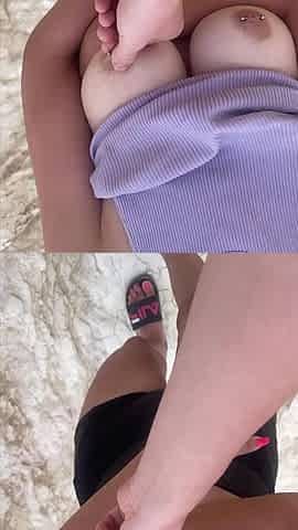 Outdoor Sex in Nature! Fucked a Blonde on a Hiking Trail! POV!