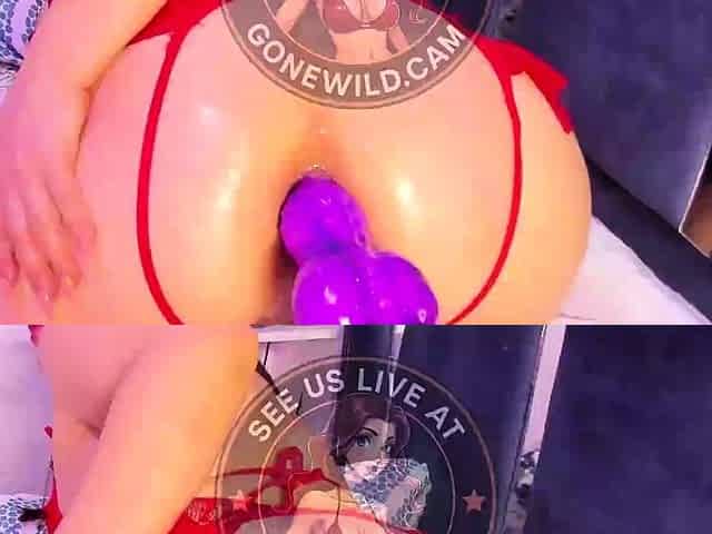 Thick Asian Babe Toys Her Ass