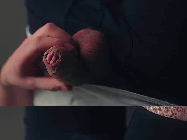 Teasing my penis in my underclothing and then stroking