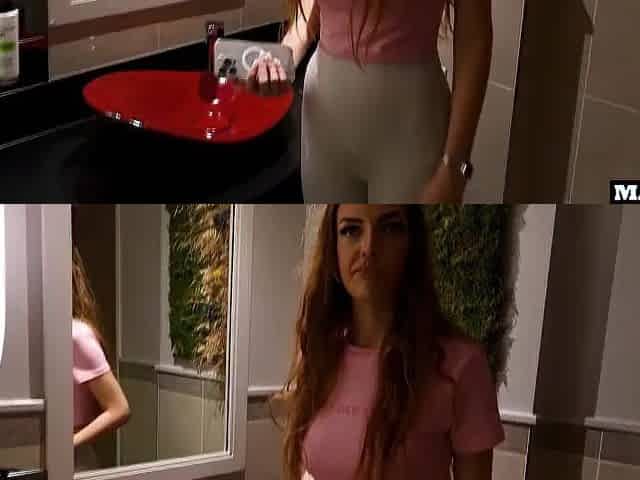 Ally's Belgian Sister Gets Screwed Hard Anew In Public Restrooms !!!