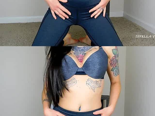 Squirt & Cum in Tight Yoga Pants