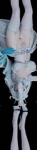 [mmd] Akina Phone Number Wedding Dress Erotic White Silk Striptease Double Ponytail