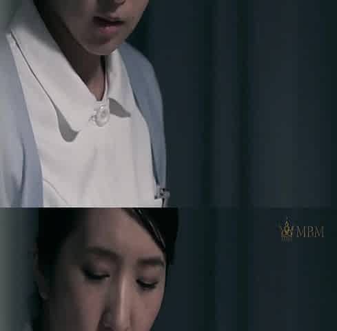 M913g01 a Married Woman Nurse Who Faints in Agony While Desperately Enduring Panting Voices in a Hospital Room in the Middle of