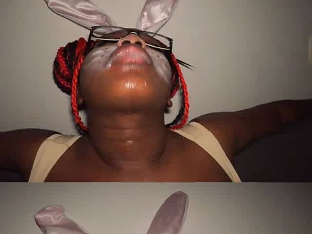 Naughty Easter Nerd Bunny Take Over Spits on Big Tits Sloppy Wet for the Ultimate Blowjob Perfect Nipples Pierced - Mastermeat1