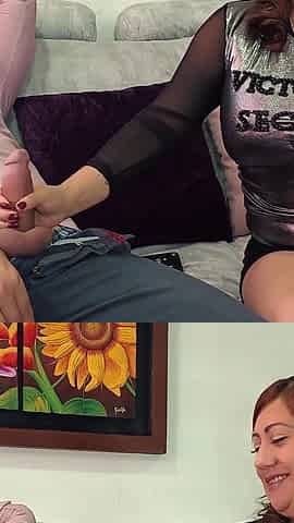 Horny Latina MILF Stepmom with Big Ass Gets Fucked Hard in Doggy Style, Hot 69 Oral Action and Cum in Mouth