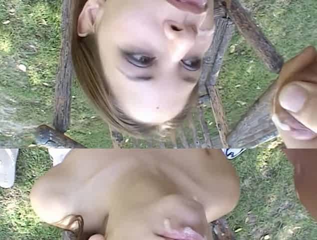 Huge Tits 18 Year Old Gets Bukkake Dogging