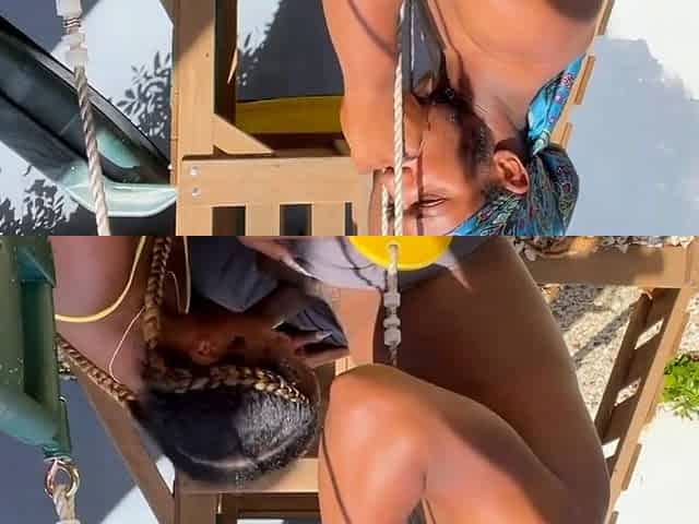 Big Black Cock Fucks Ebony Babe on Playground