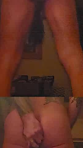 Anal sextoy riding