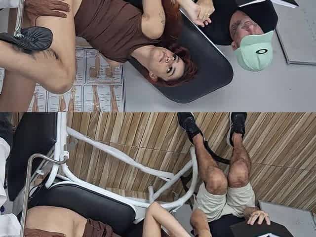 Betrayal during a gynecological exam...the doctor couldn't resist the married woman's snatch.