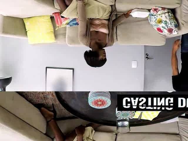 Large Titties Ebony Model Coarse Unfathomable Mouth & Vagina Pounding In Fake Casting