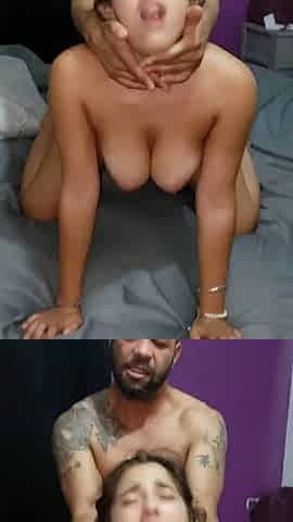 hard fuck in doggy style on bed