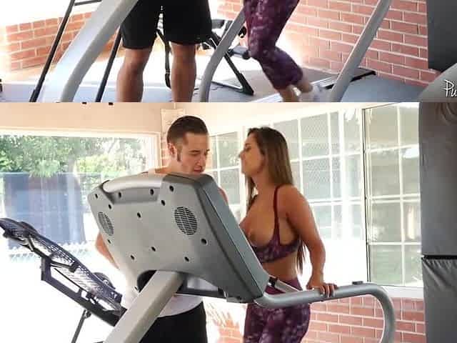 Hard Body Latina Milf Reena Sky Takes On A Big Fat Cock In The Gym